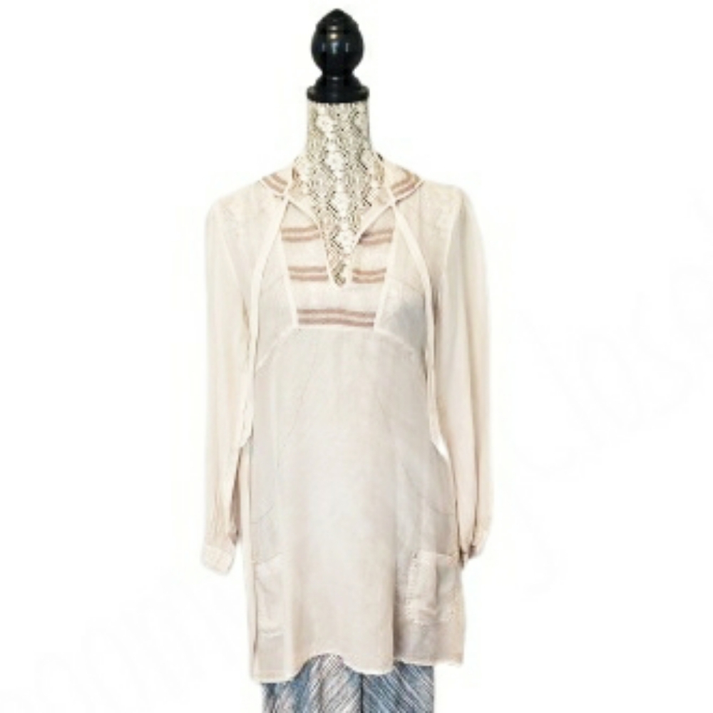 Johnny Was Pete & Greta, Embroidered Boho Tunic